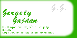 gergely gajdan business card